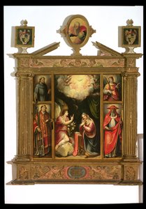 De Annunciatie, 1581 door Spanish School